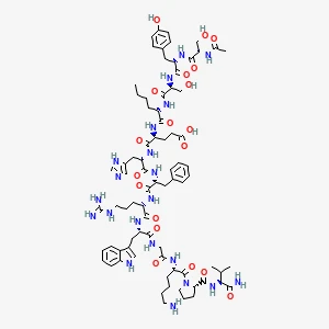2D chemical structure of Afamelanotide