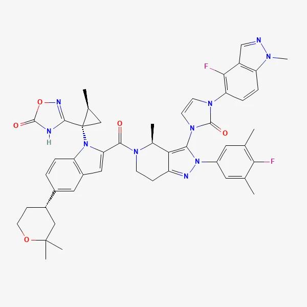 2D chemical structure of Orforglipron